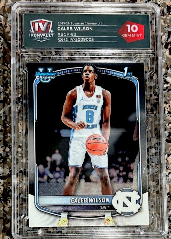 2025-26 Bowman - Chrome Prospects Caleb Wilson #BCP-83 (RC) Graded 10 Gem Mint