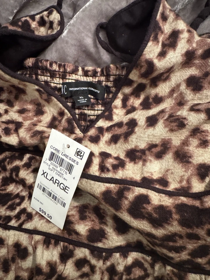 Mono de leopardo XL para mujer Inc nuevo con etiquetas Foto 3 de 4