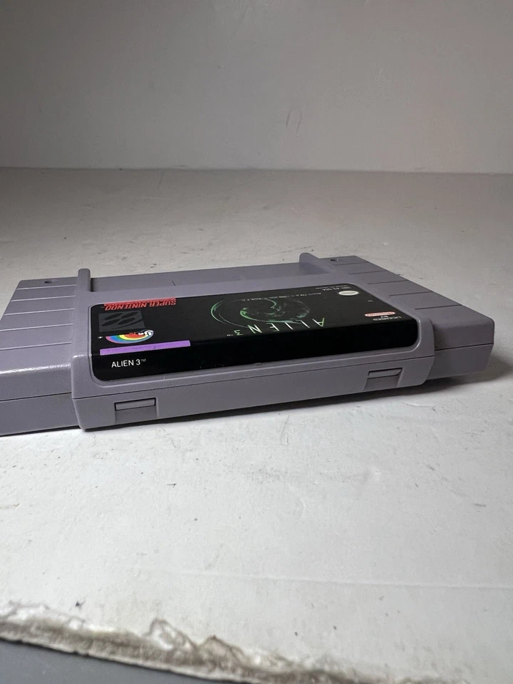Videojuego Alien 3 SNES Super Nintendo 1993 cartucho solo Japón PROBADO Foto 4 de 4