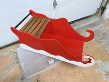 denny manufacturing Red Christmas Sled Photo Prop