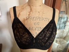 Wacoal Beyond Basic 855136 Lace Underwire Unlined Sheer BLK Bra