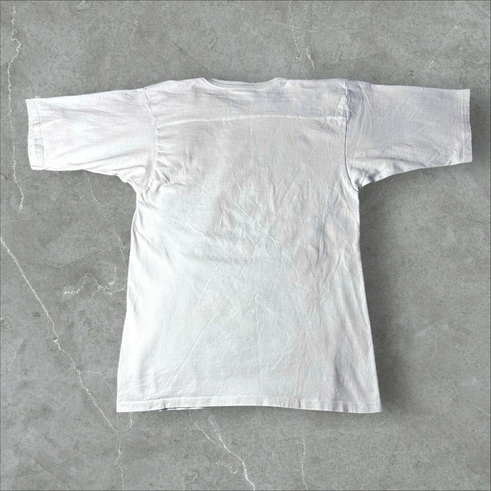 Vintage 1980s Houston Oilers Champion Football Jersey Tee White Large - Image 2 of 4