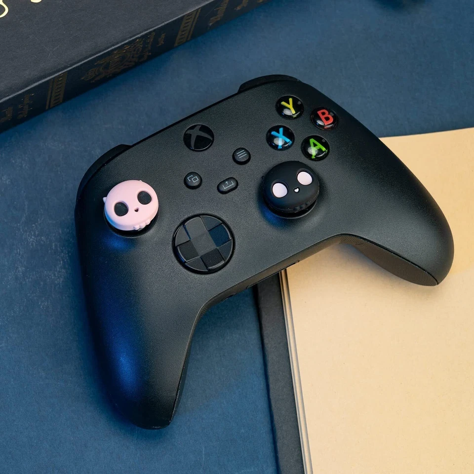 4PCS Thumb Grips for Xbox One Controller Thumbsticks Cover Skull - Image 3 of 4