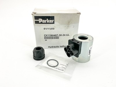 New Parker CK1860457-30-24-UL Solenoid Coil 24VDC