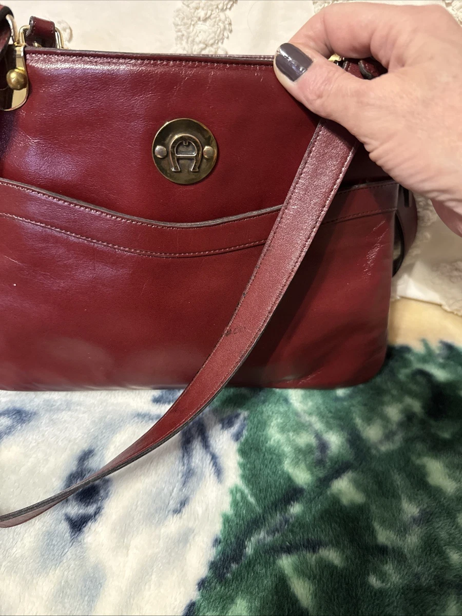Etienne Aigner Leather Red Vintage Bags, Handbags & Cases for sale