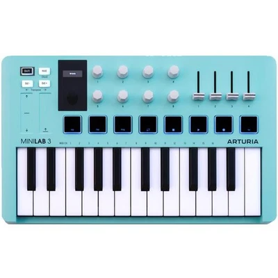Manette MIDI couleur MINILAB3 AQ MINILAB3 AQ Arturia MiniLab 3 Aquamarine édi... - Photo 1/4
