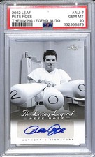 2012 Leaf The Living Legend #AU-7 Pete Rose PSA 10 GEM MINT Auto 