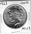 1923 Morgan Silver Dollar MS