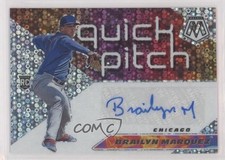 2021 Panini Mosaic Quick Pitch Brailyn Marquez #QPA-BM Auto 0c2