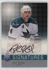 2008-09 Upper Deck Be a Player Signatures Rob Blake #S-BK Auto HOF 0o9