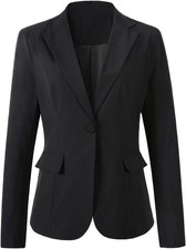 Womens Business Casual Blazer Office Work Solid Suit Jacket