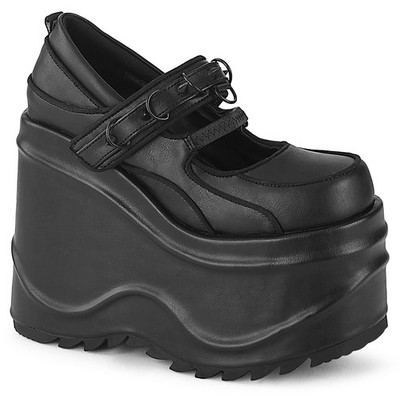 Pleaser Demonia 6 Inch Wedge Mary Jane Heels Wave 48 Shoes