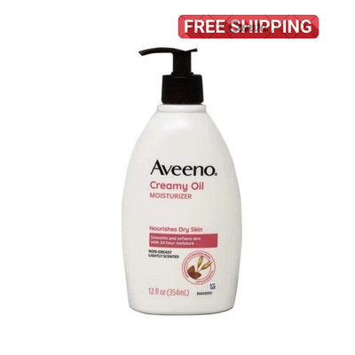 Aveeno Creamy Moisturizing Oil Nourishes Dry Skin Non Greasy - FREE SHIPPING