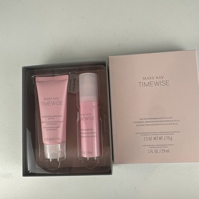 MARY KAY TimeWise Microdermabrasion Plus Set 2.5oz Refine 1oz Pore Minimizer NEW