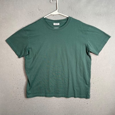 Weekday Mens Size Medium Green Soft Oversized T Shirt Cotton Crewneck