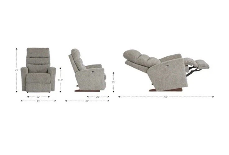 La-Z-Boy Power Recliner Chair– Leather, Headrest & Lumbar, USB, Great Condition - Image 4 of 4