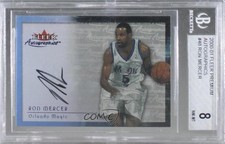 2000-01 Fleer Tradition Autographics Ron Mercer BGS 8 Auto 1l2