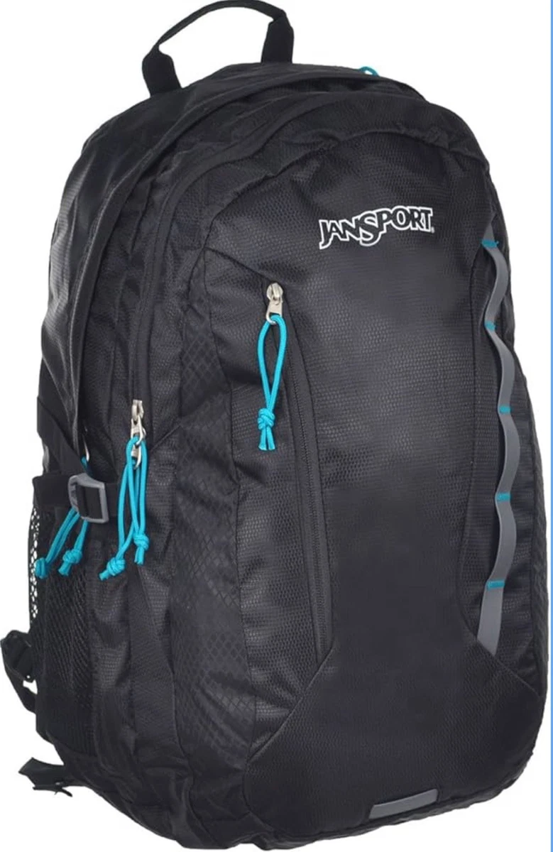 Mochila JanSport Para Portátil - 2 Compartimentos, 25.3L - Negro, Tela 600D Resistente Al Agua - Correas Acolchadas