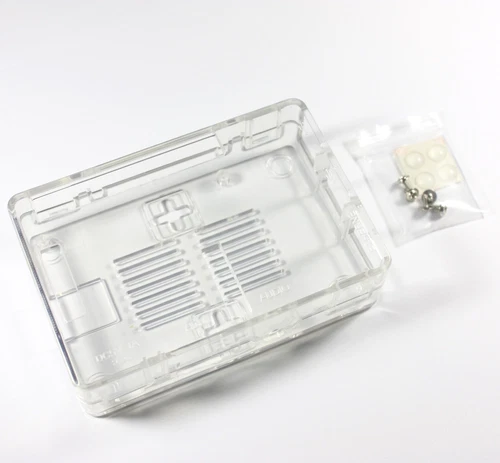 Gehäuse für Raspberry Pi Model B+ / Pi 2 / Pi 3, klar transparent