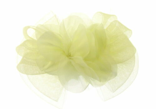 Pince à cheveux bibi broche fleur tissu multicolore cérémonie soirée mariage