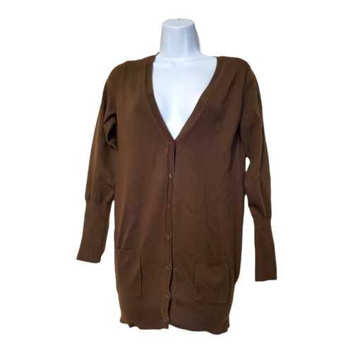 Ladies Brown Cardigan Size 