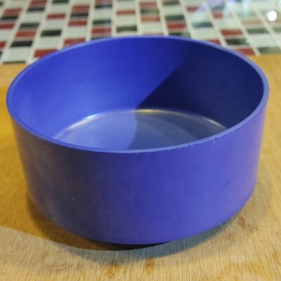 Heller Massimo Vignelli Blue Bowl Melamine Cereal Soup MCM Stackable Vtg