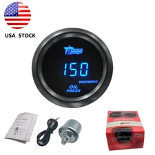 2" 52mm Oil Pressure Gauge Oil Press Meter Electronic Digital W/Sensor 0-150 PSI