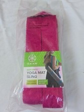 Yoga Mat Carrying Sling Strap Any Size Mat, Easy Use, Pink New GAIAM