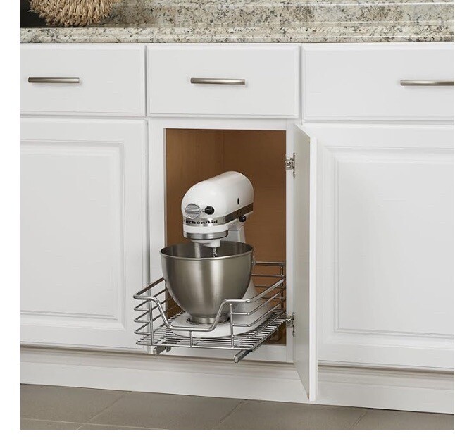 Household Essentials C1217-1 Glidez Sliding Organizer - Pull Out Cabinet Shelf