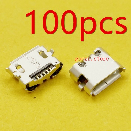 100x New Micro USB Charger Port Socket 