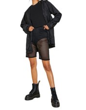 NEW Boohoo Plus Small Net Cycling Shorts Sz 22 Fishnet Black AVA1236487 Women’s