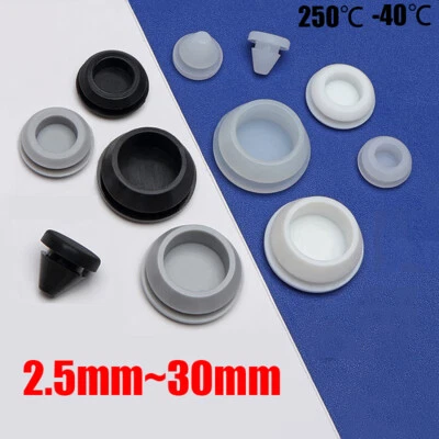 MARKENLOS Abdeckkappen Blindstopfen Silikon Gummi Dichtung Stopfen Lochkappen 2.5mm~30mm