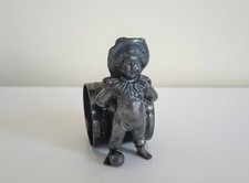 Antique Silver Plated Figural Child Boy Napkin Ring Simpson, Hall, Miller And Co
