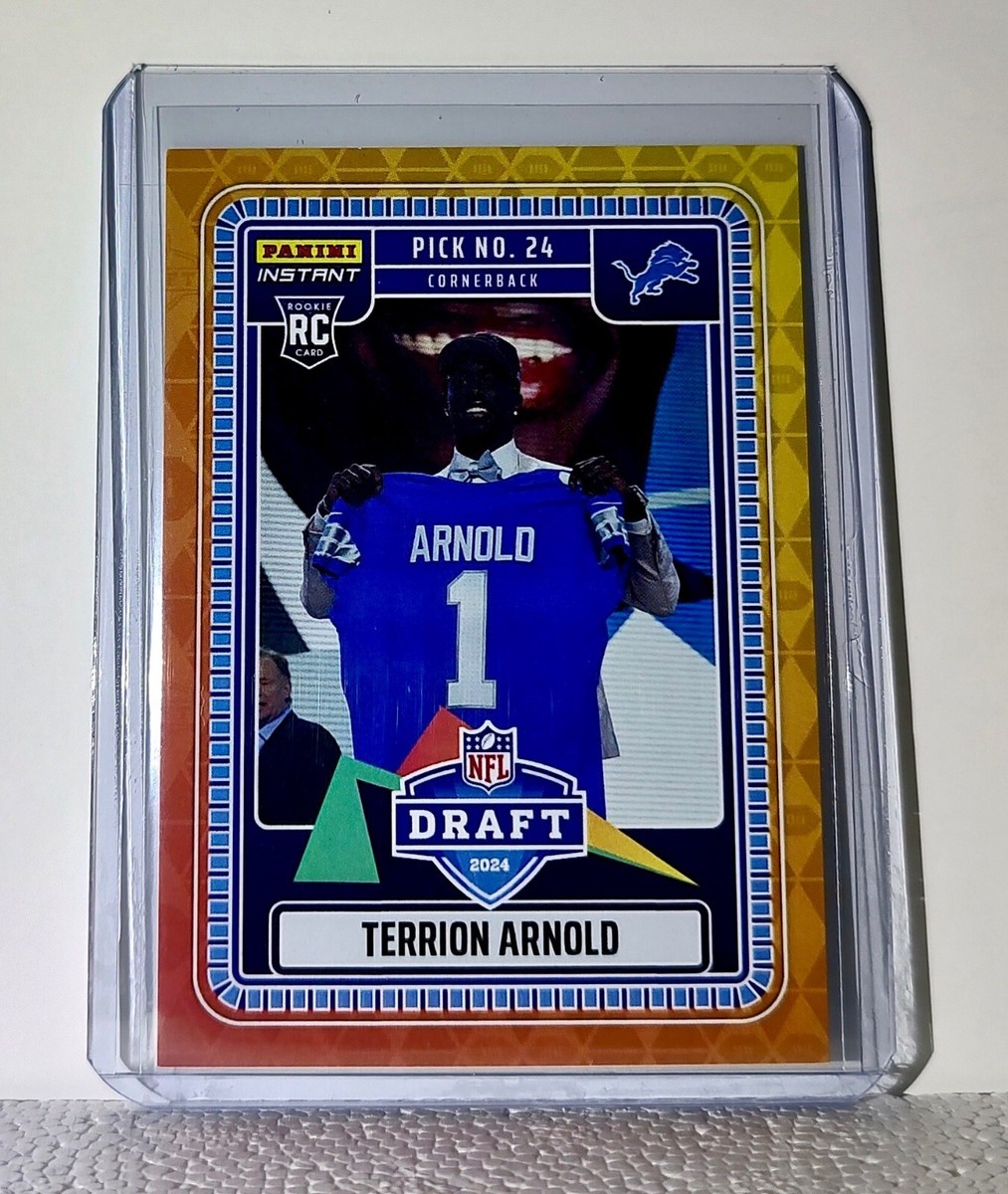Terrion Arnold 2024 Panini NFL #7 Draft Night Rookie