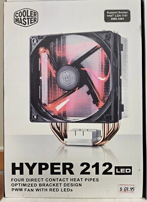 CoolerMaster HYPER 212 LED CPU COOLING FAN AND HEATSINK