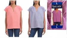 Splendid Ladies' Linen Blend Top