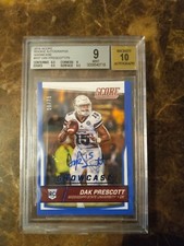DAK PRESCOTT AUTO Blue Showcase Auto BGS 9/ 10 #39/75