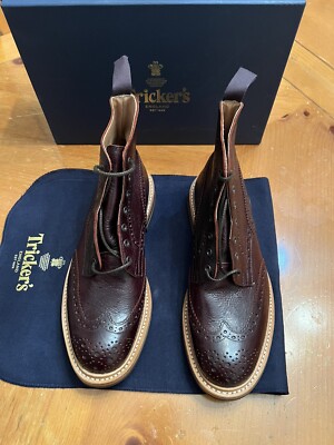 Tricker's Stow UK11 Espresso ブラウン ブーツ Tricker's Stow Country Boot - Espresso Burnished – R E Tricker Ltd