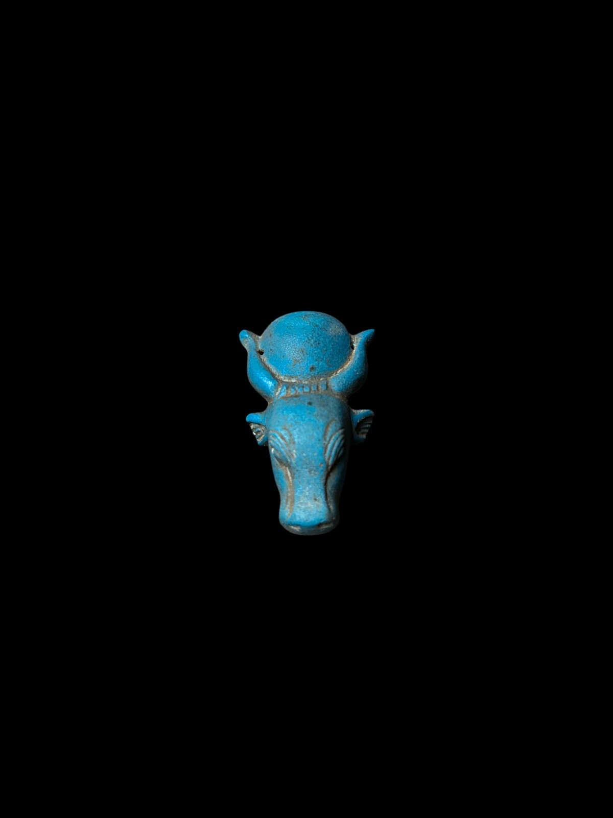 Goddess Hathor Amulet - Authentic Egyptian Craftsmanship from Porcelain