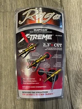Rage SLIPCAM Xreme Extreme mechanical Broadheads 100 Grain 2.3" HUGE CUT!!!