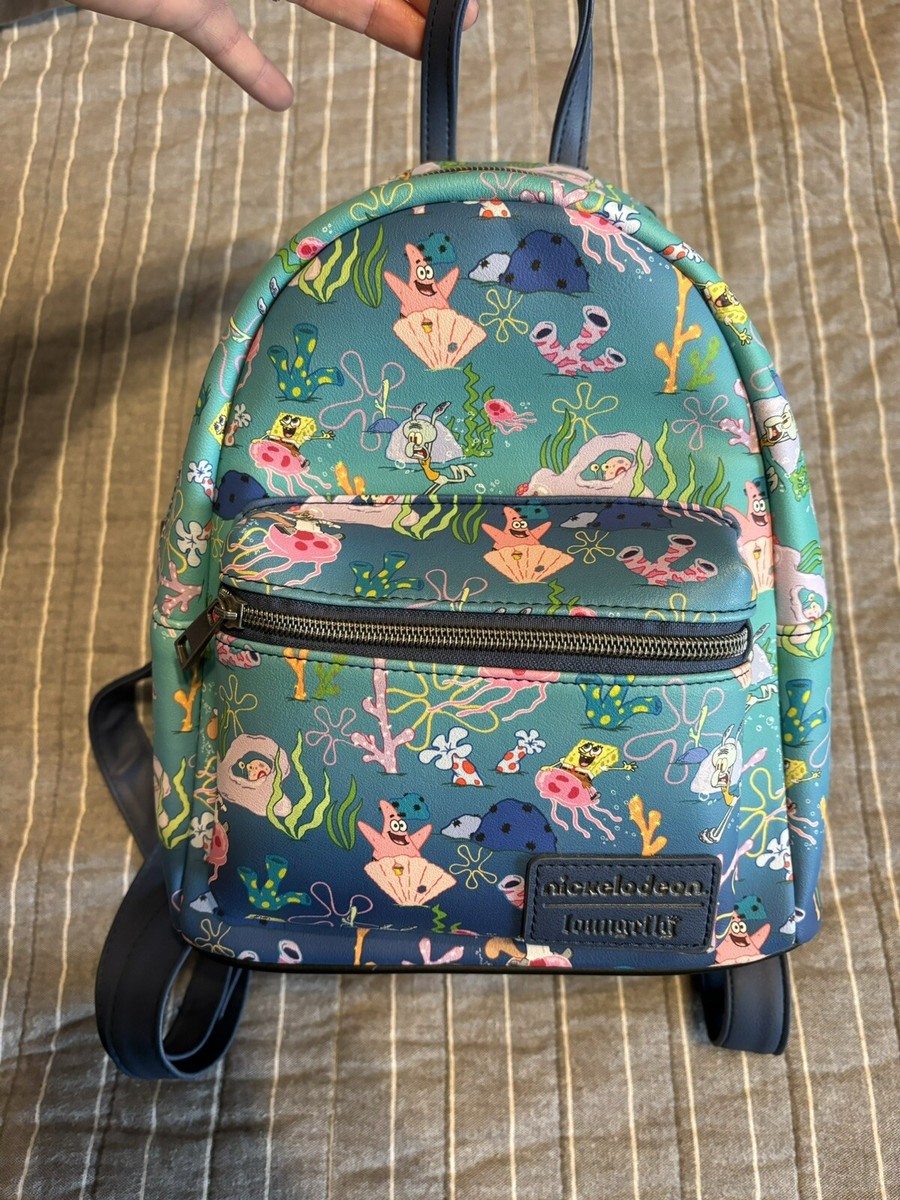 Used Loungefly SpongeBob underwater mini backpack Loungefly SpongeBob SquarePants Underwater Mini Backpack  main image 3