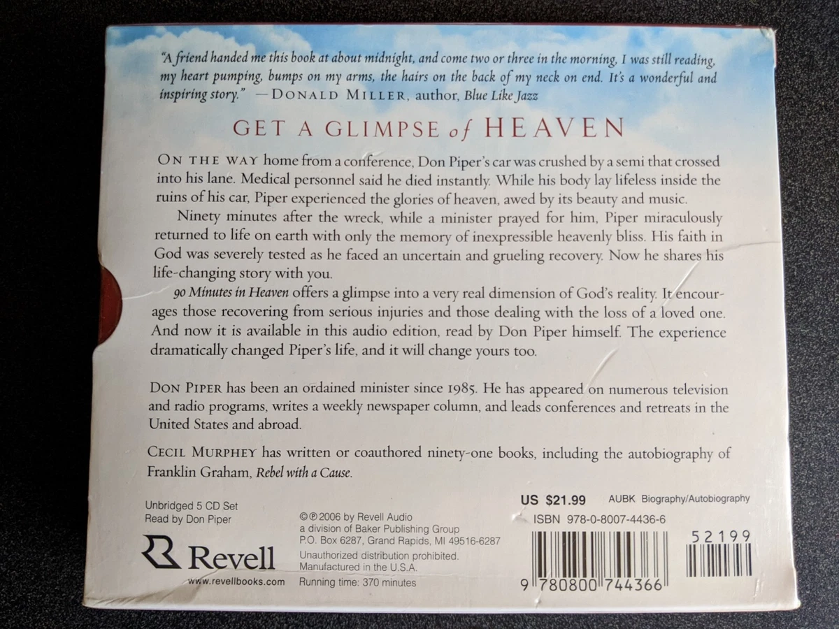 90 Minutes in Heaven: A True Story of Death by Piper, Don