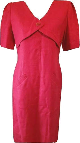 francesca bettini red linen dress Francesca bettini 100% linen
