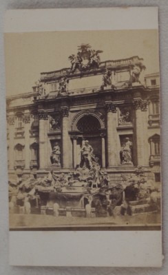 Roma Fontaine de Trevi Photographie Historique Rome 1870 Environ Photo Photoes