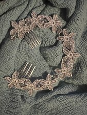 bridal wedding hair piece, In Box