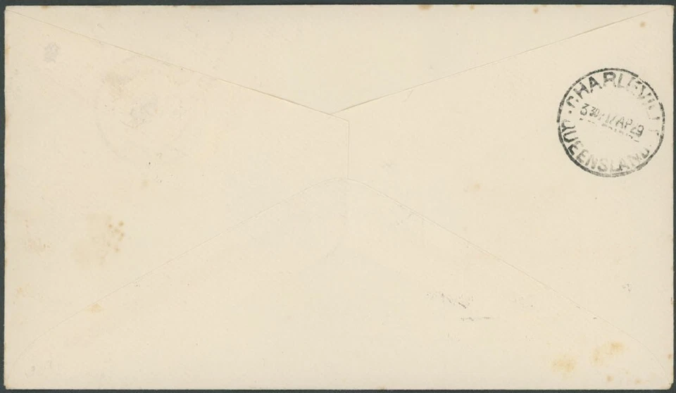 1929, AUSTRALIA AIR POST, DIRECT AND RETURN FLIGHT COVERS BRISBANE-CHARLEVILLE - Image 2 of 4