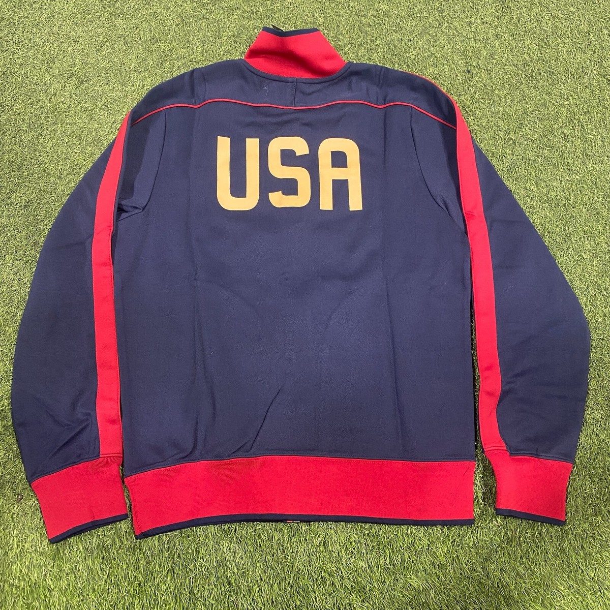 NIKE USA Men's N98 Jacket Full Zip (Navy) | eBay NIKE USA Men's N98 Jacket Full Zip (Navy) | eBay