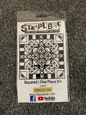 Stamplistic Squared One Piece Dye Stempel (4'' x 4'') - KOSTENLOSE LIEFERUNG