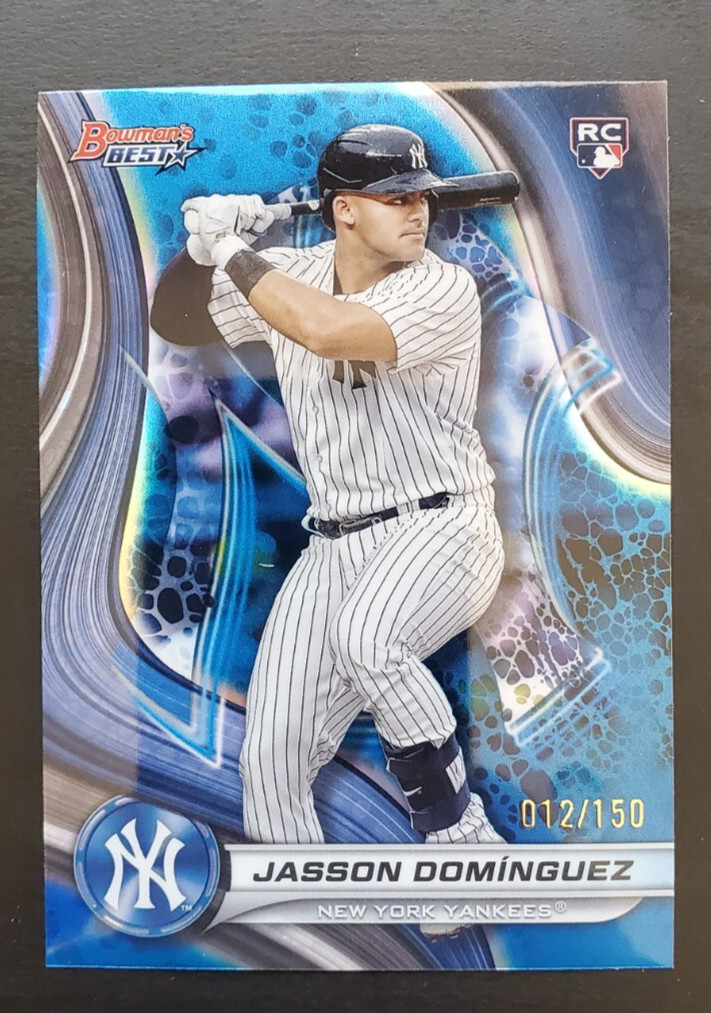2024 Bowman's Best Jasson Dominguez RC Blue Refractor 12/150  New York Yankees