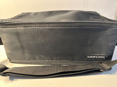 Case Logic 60 Cassette Tape Holder Two Sided Zippered Storage Carrying Case